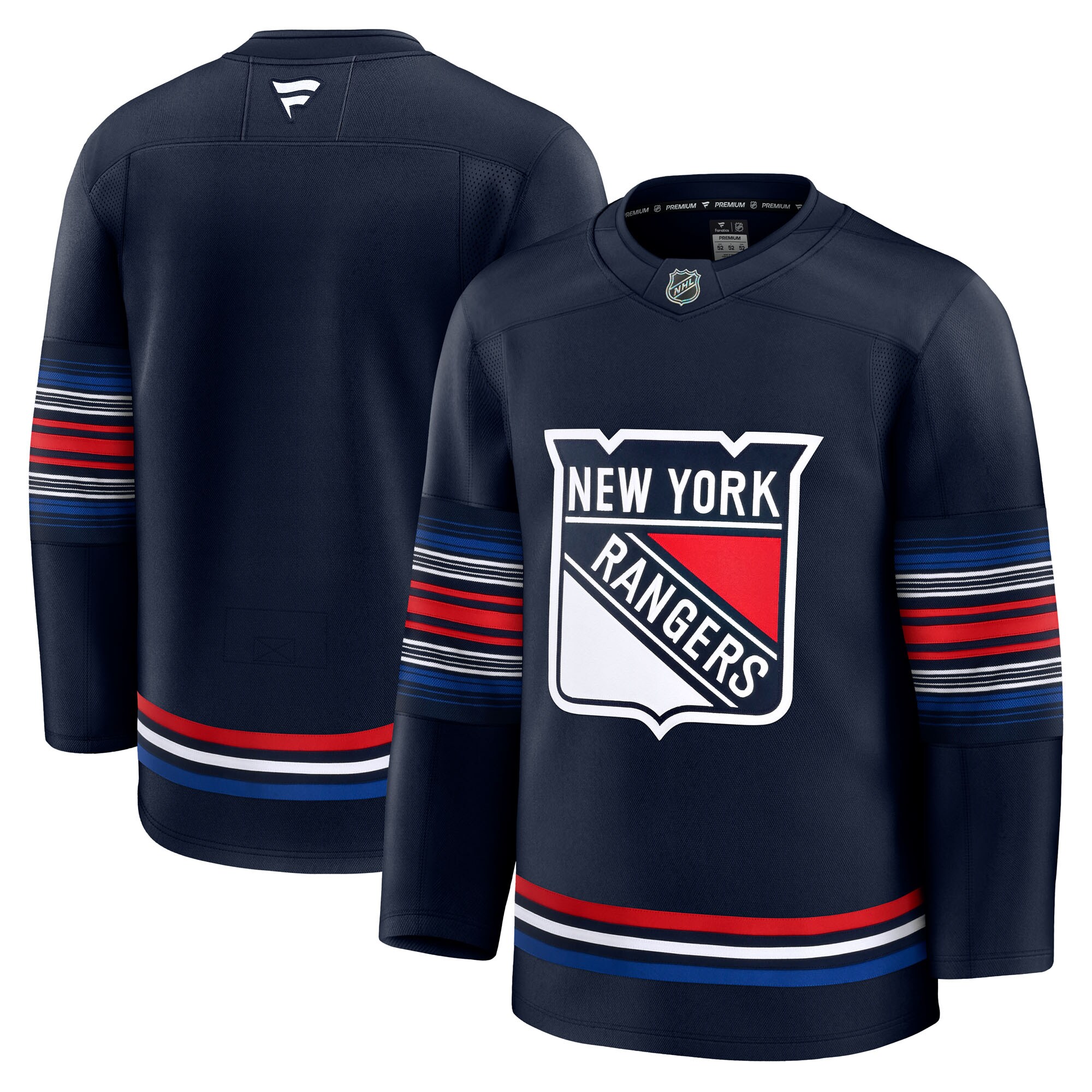 New York Rangers Navy Alternate Premium NHL Jersey Men's