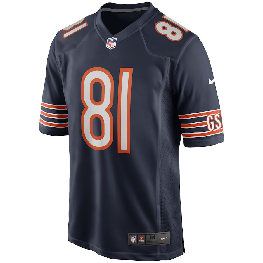 Doug Atkins 81 Chicago Bears Game Retired Navy NFL Jersey Men's
