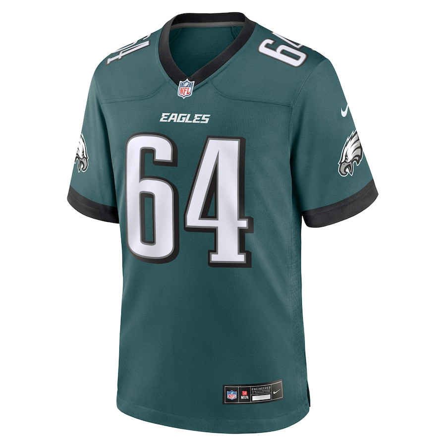 Brett Toth 64 Philadelphia Eagles Game Midnight Green NFL Jersey Men's