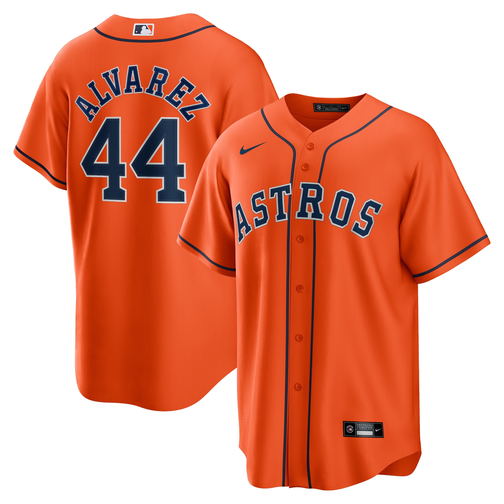 Houston Astros Yordan ?lvarez Orange Alternate Player MLB Jersey Men's