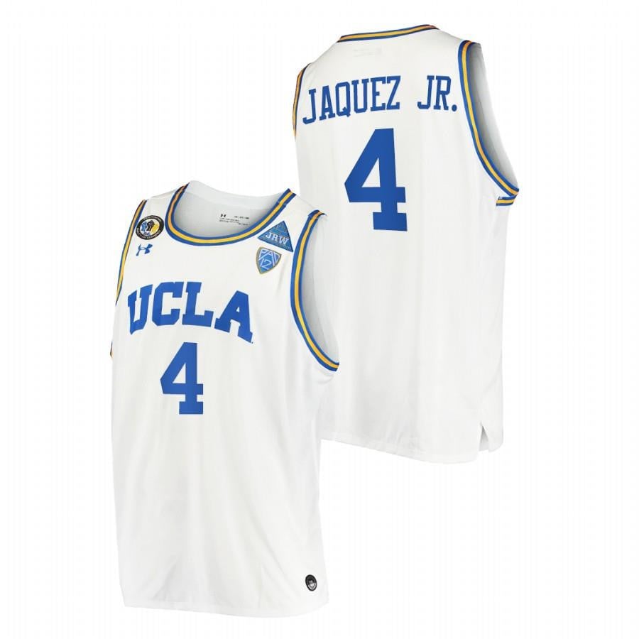UCLA Bruins White Jaime Jaquez Jr. 2023 March Madness Elite 8 College NCAA Jersey Men's