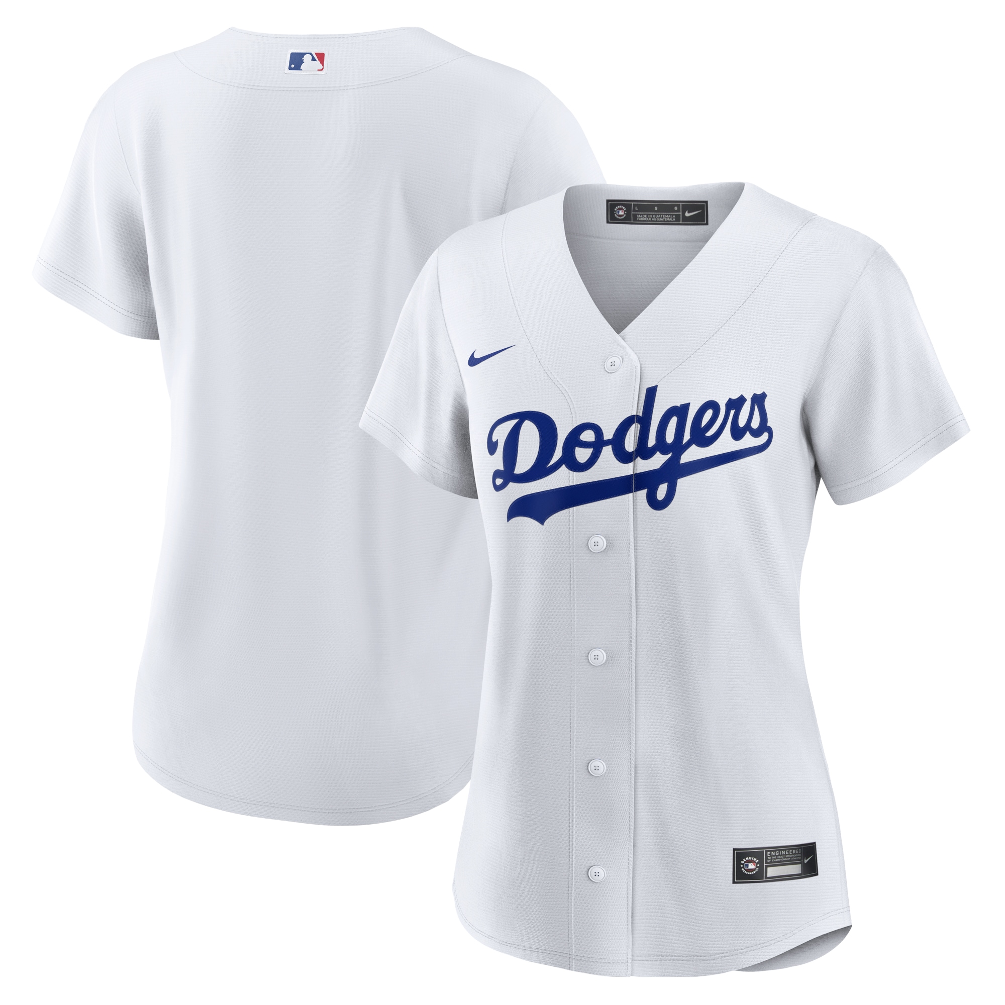Los Angeles Dodgers White Home Team MLB Jersey Women's