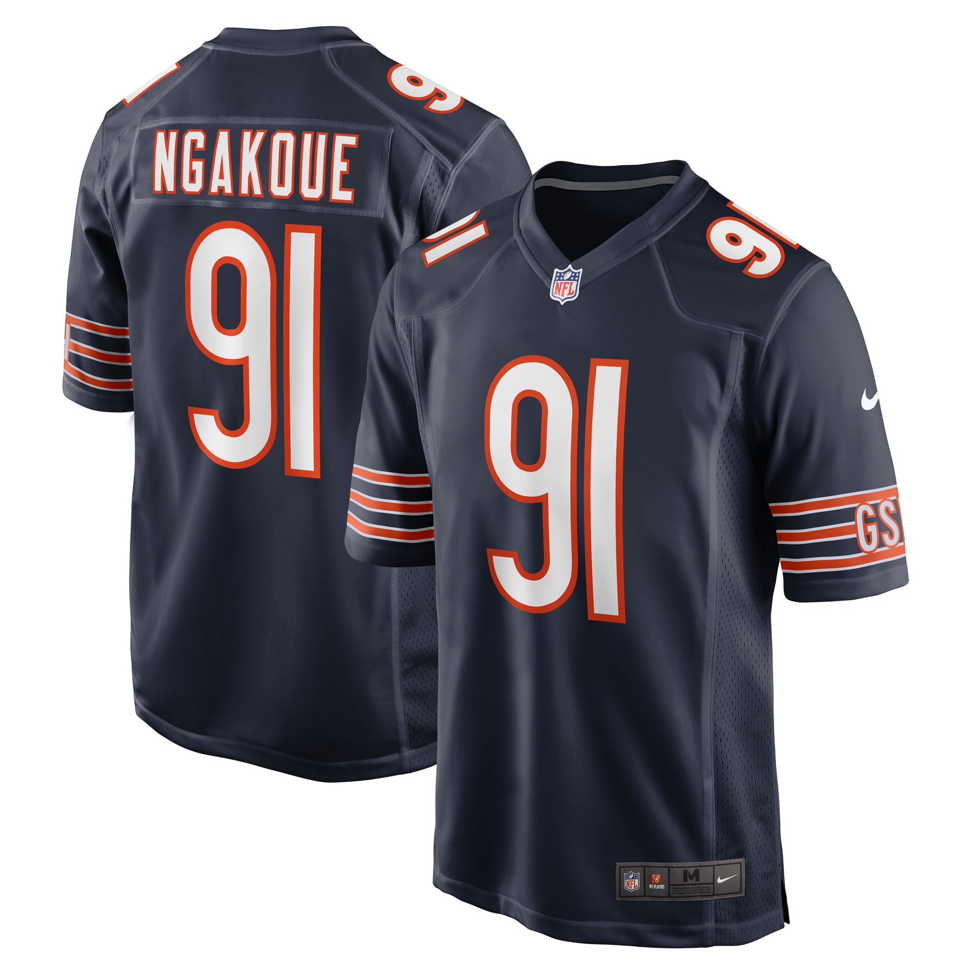 Chicago Bears Yannick Ngakoue Navy Team Game NFL Jersey Men's