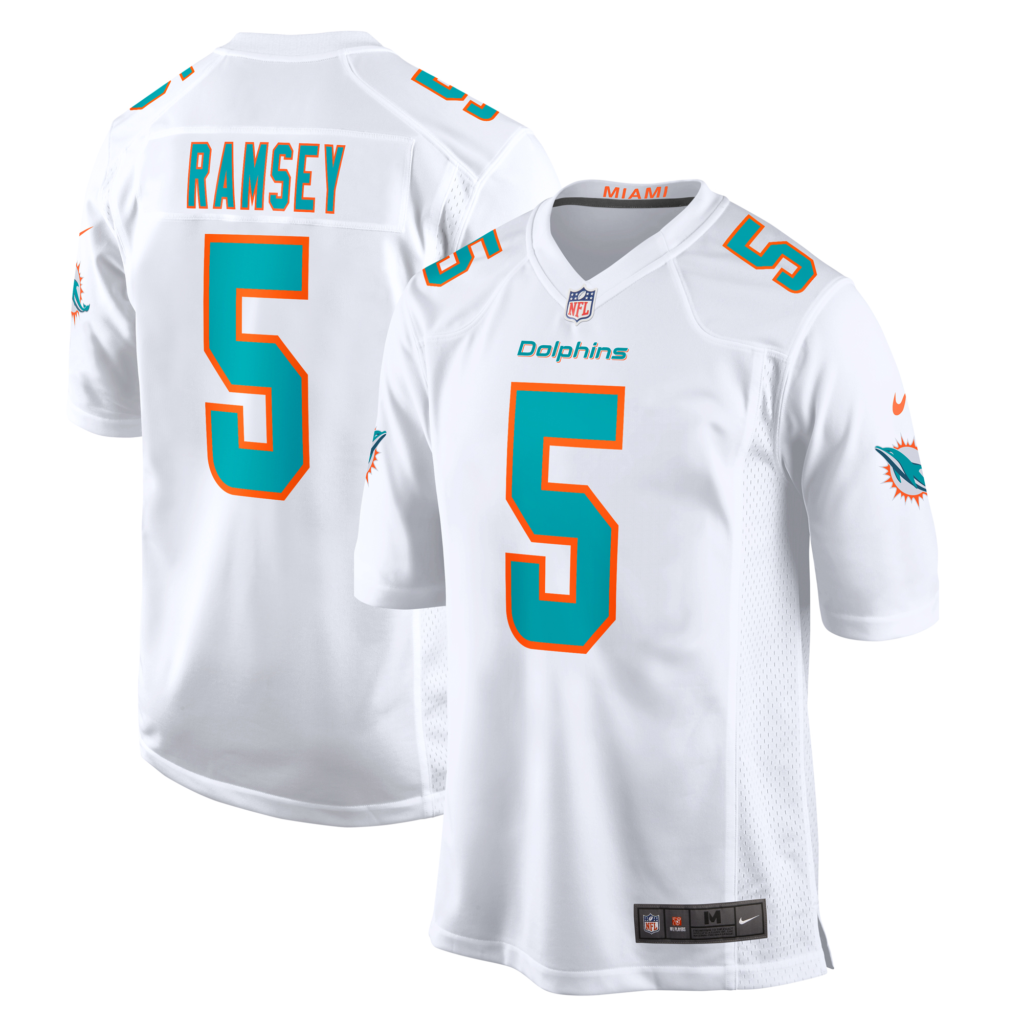 Miami Dolphins Jalen Ramsey White Away Game NFL Jersey Men's