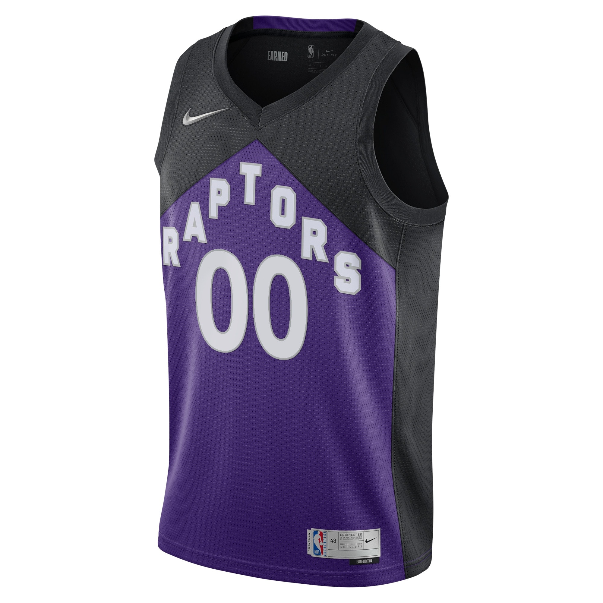 Toronto Raptors Earned Edition Swingman Custom NBA Jersey Men's