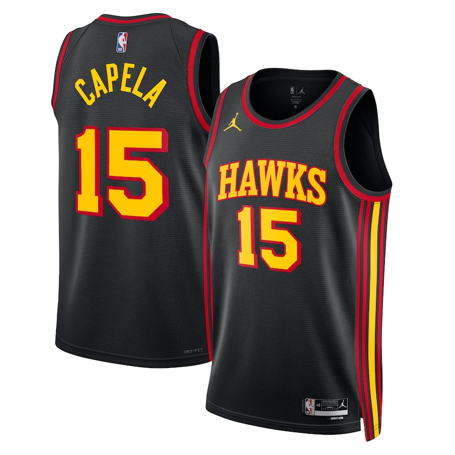 Clint Capela 15 Atlanta Hawks Unisex Swingman Statement Edition Black NBA Jersey Unisex