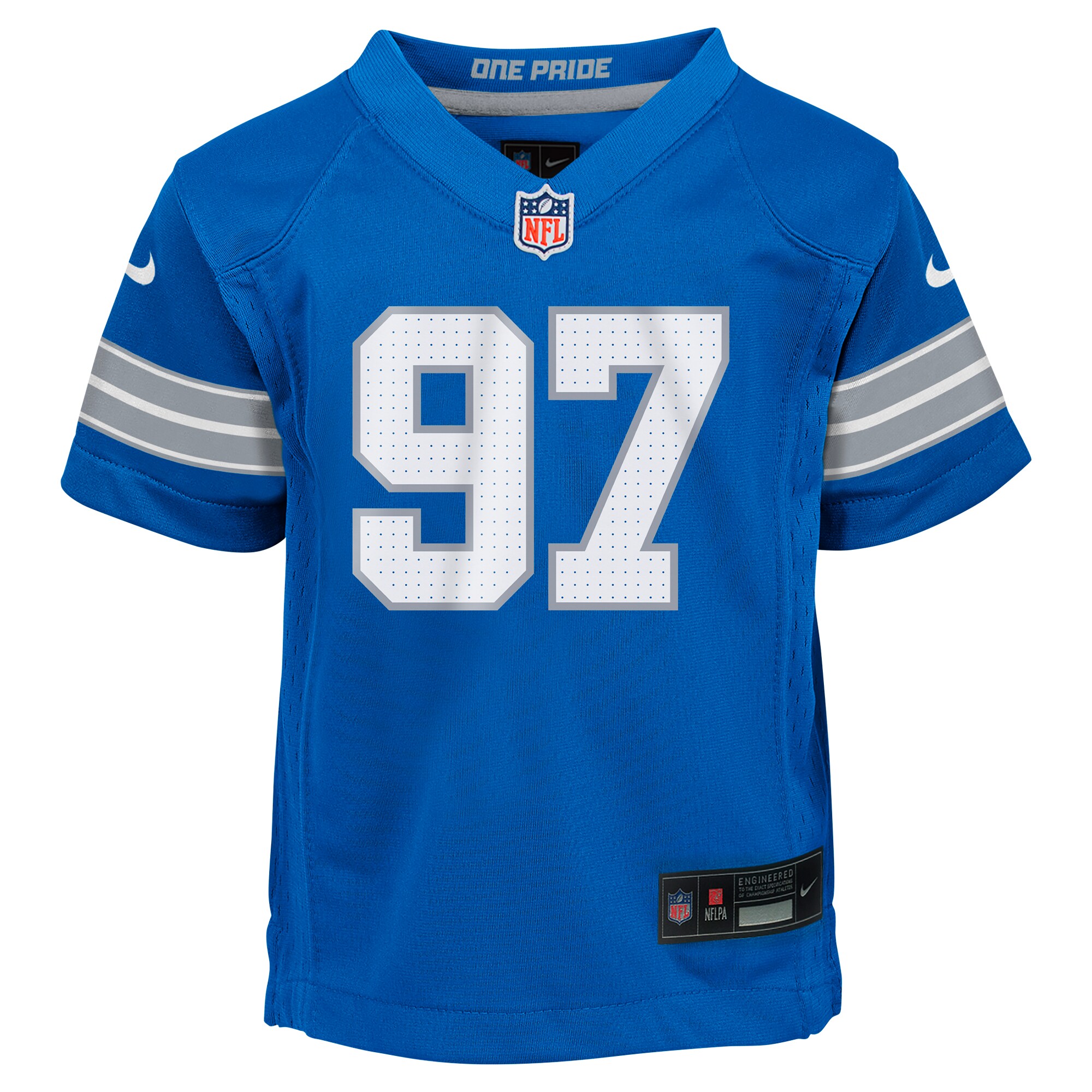 Preschool Detroit Lions Aidan Hutchinson Blue Player Game NFL Jersey Men's