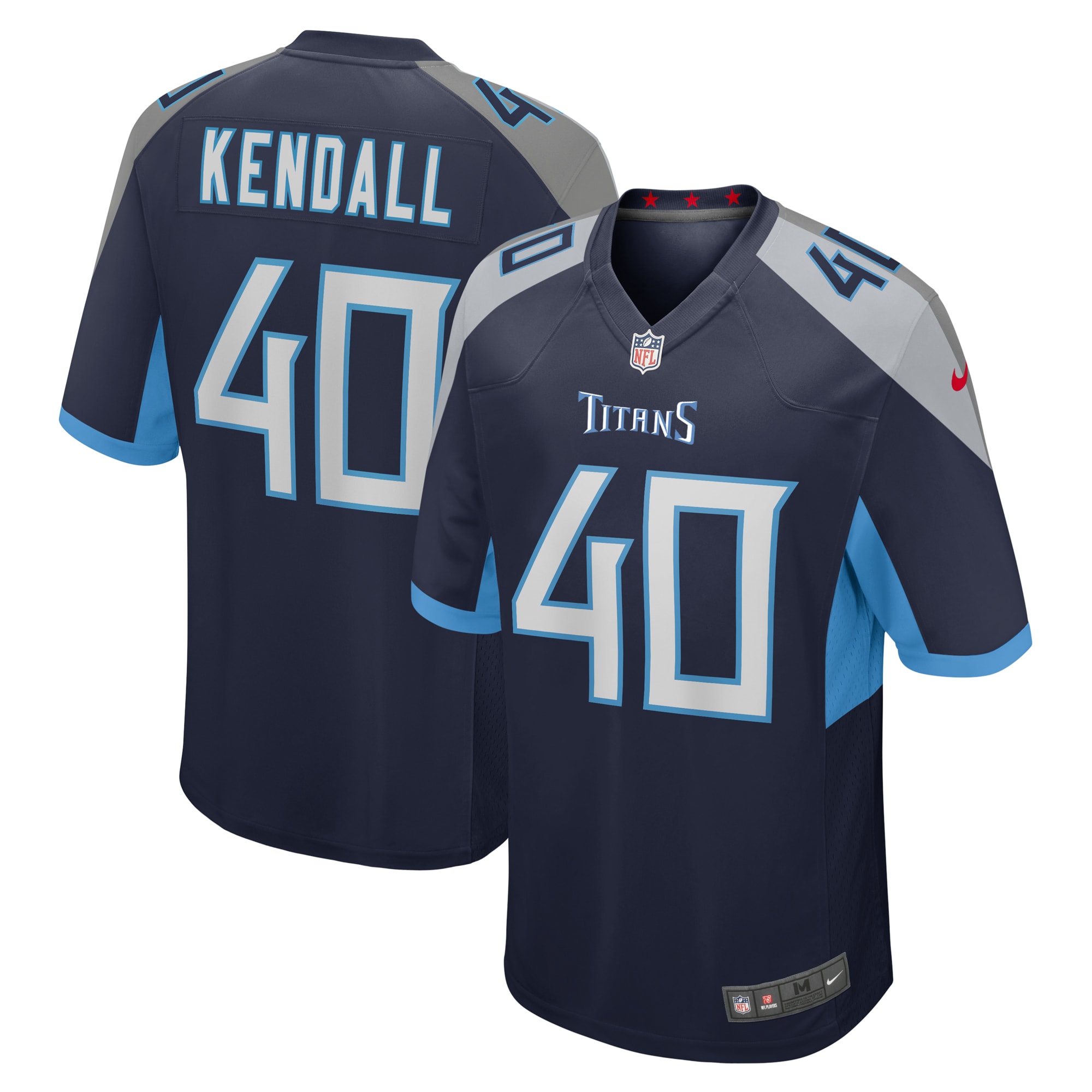Tennessee Titans Anthony Kendall Navy Team Game NFL Jersey Men's