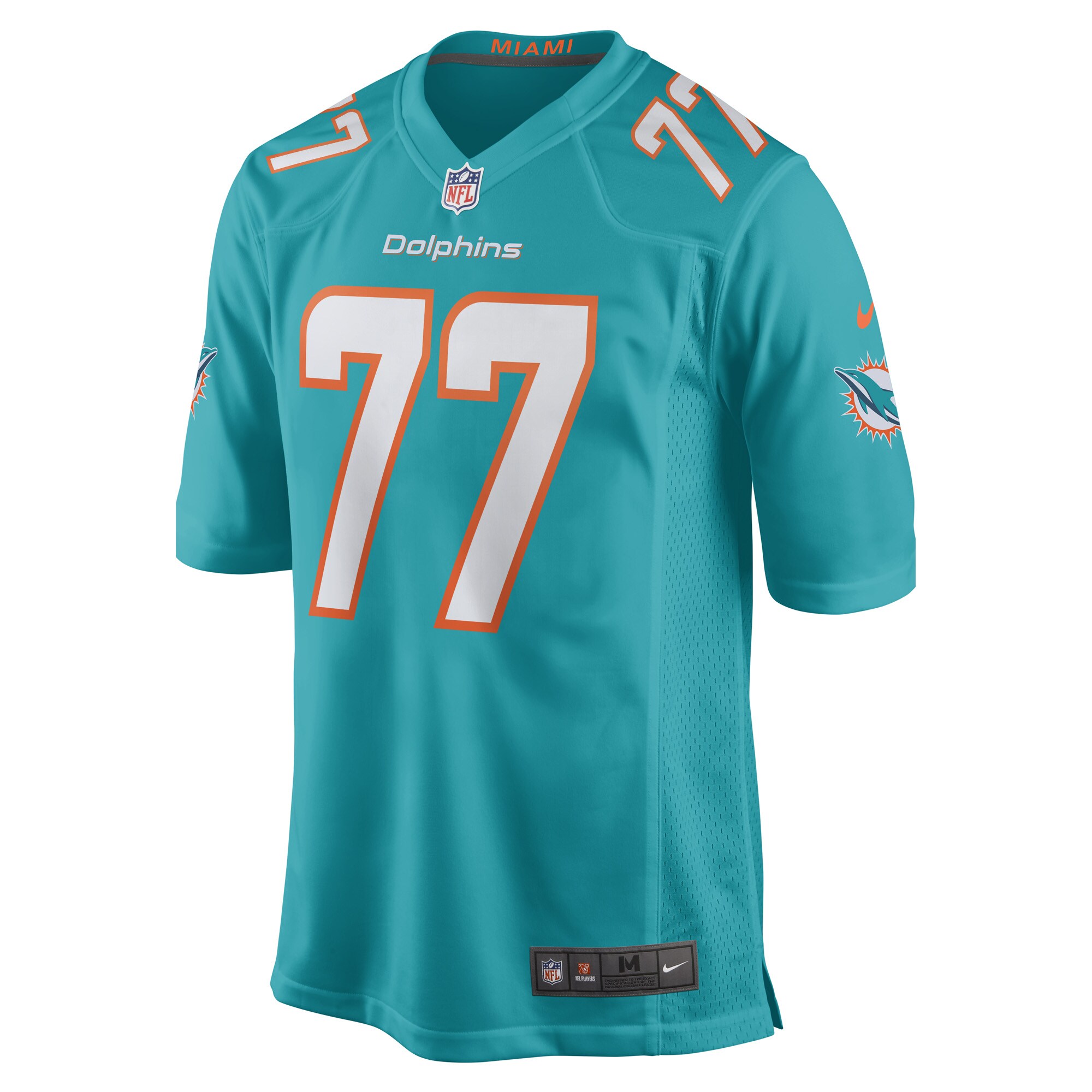 Miami Dolphins John Jenkins Aqua Game Player NFL Jersey Men's