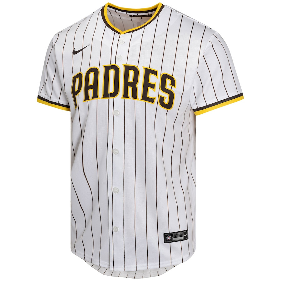 Jackson Merrill 3 San Diego Padres Home Player Game White MLB Jersey Youth