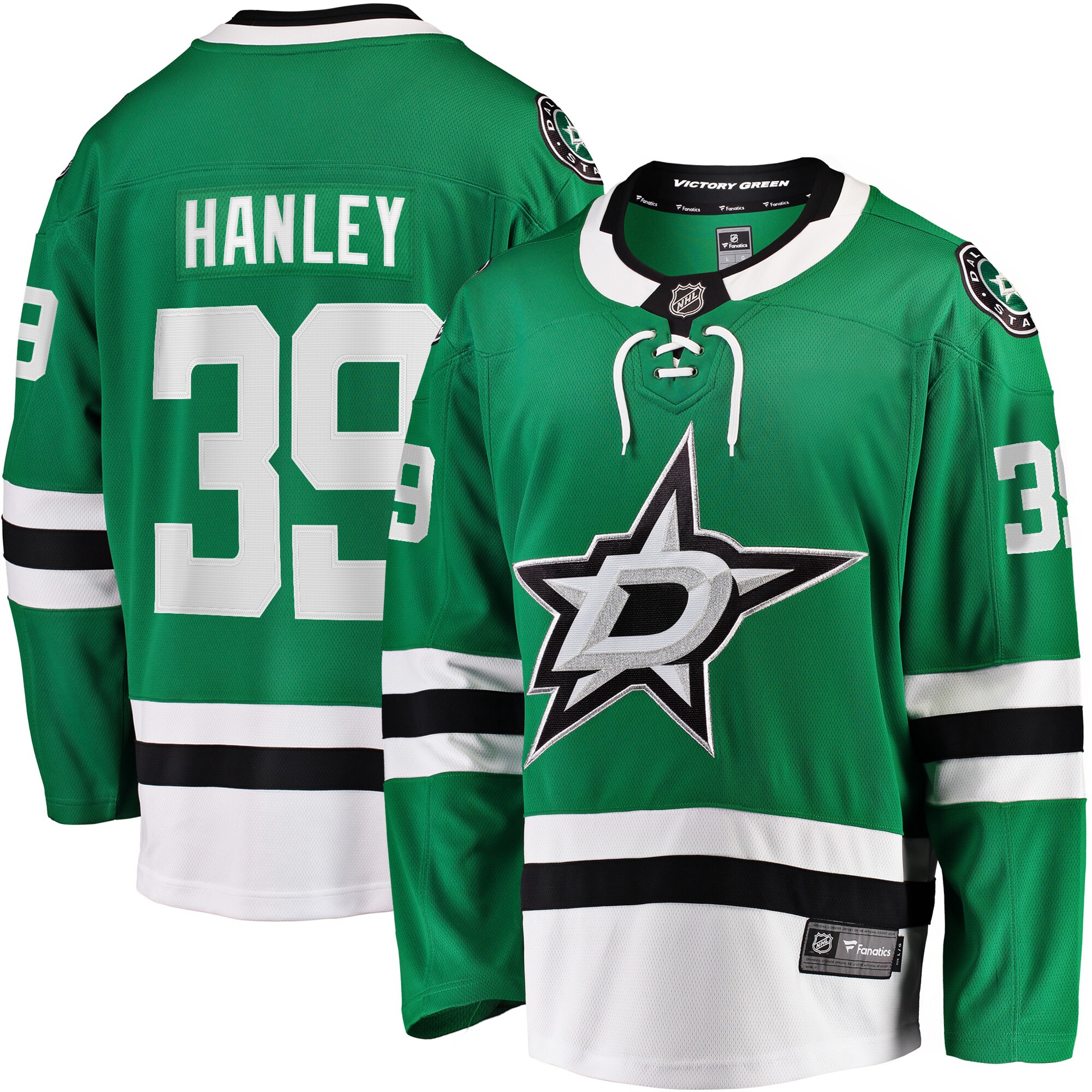 Dallas Stars Joel Hanley Kelly Green Breakaway Player NHL Jersey Men's