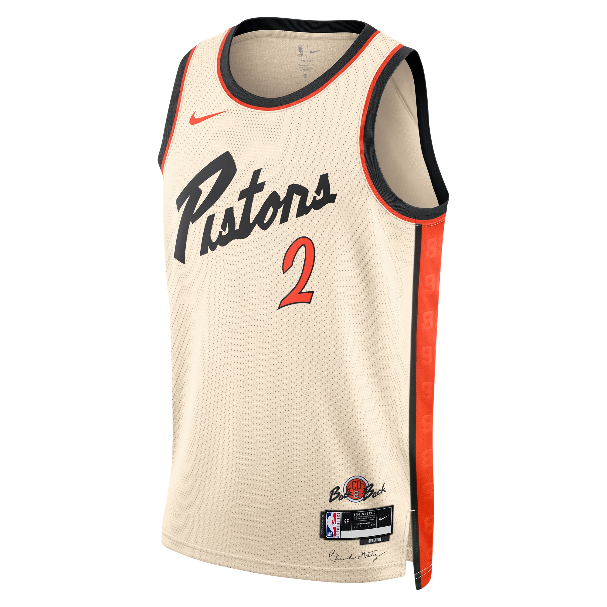 Detroit Pistons City Edition Swingman 2024 Creme Cade Cunningha Unisex NBA Jersey Unisex