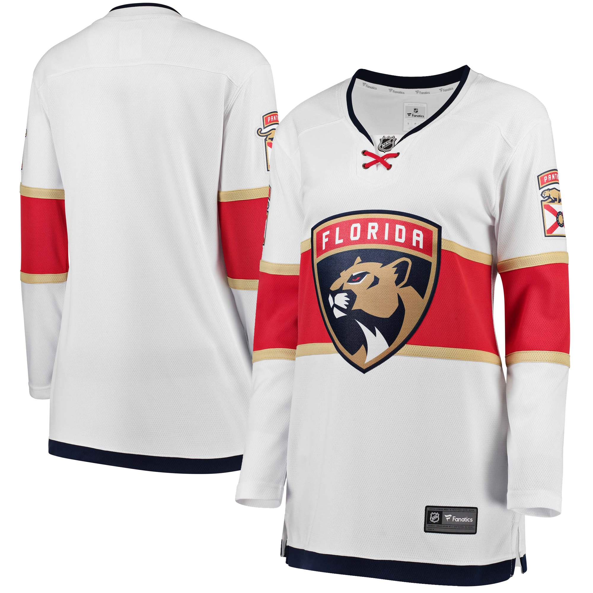 Florida Panthers White Away Breakaway NHL Jersey Women's