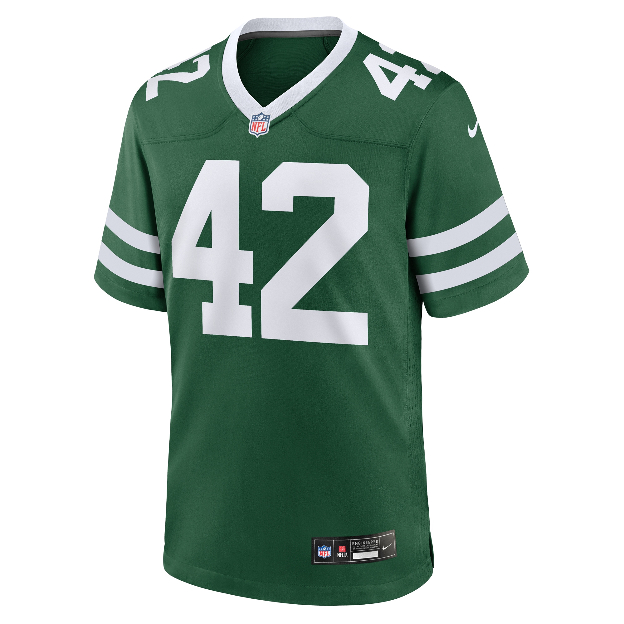New York Jets Thomas Hennessy Legacy Green Team Game NFL Jersey Men's