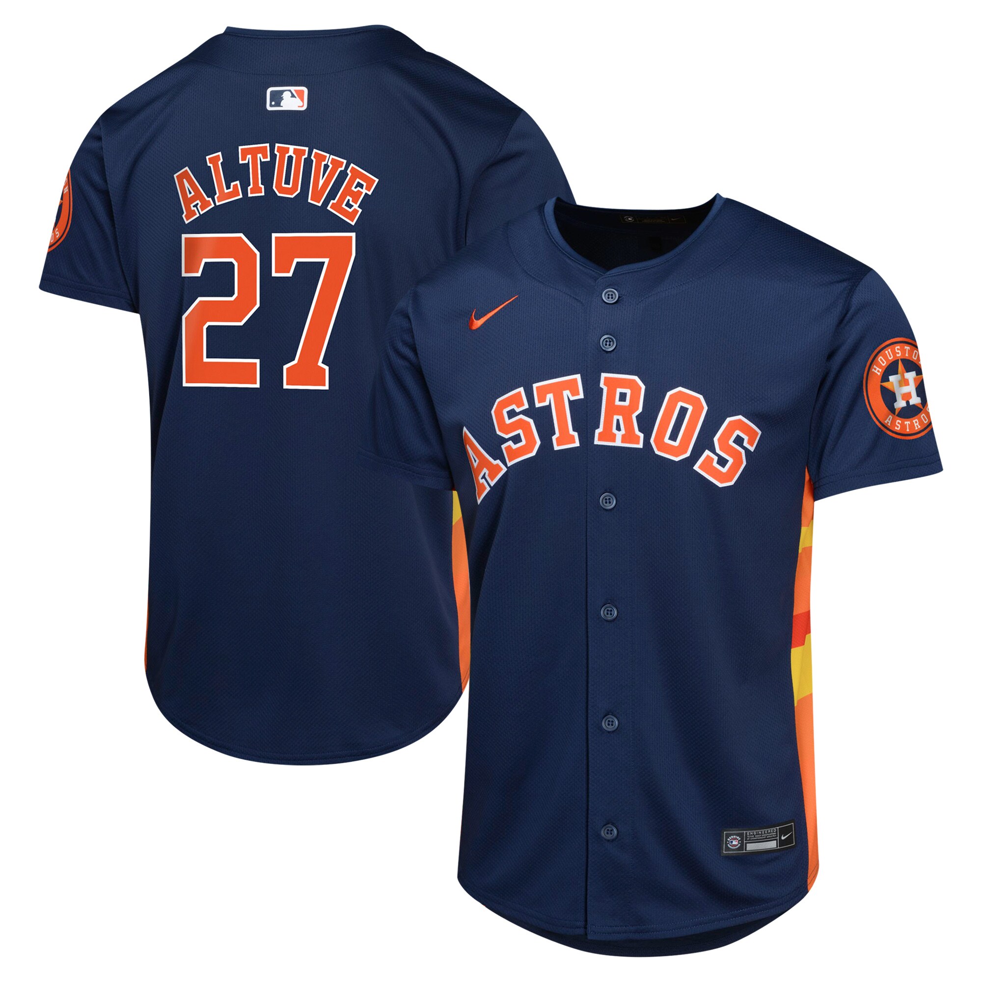 Houston Astros Jose Altuve Navy Alternate Limited Player MLB Jersey Youth
