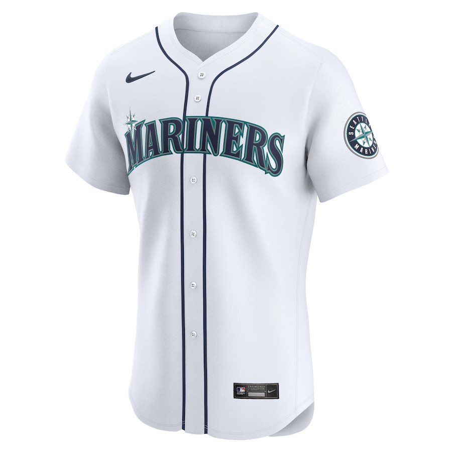 Julio Rodr?guez 44 Seattle Mariners Home Elite Player White MLB Jersey Men's