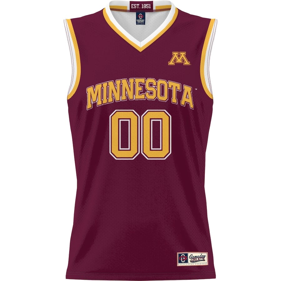 Minnesota Golden Gophers NIL Custom Maroon NCAA Jersey Men's