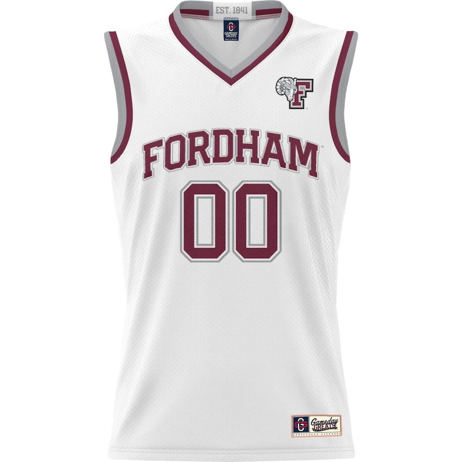 Fordham Rams NIL Custom White NCAA Jersey Men's