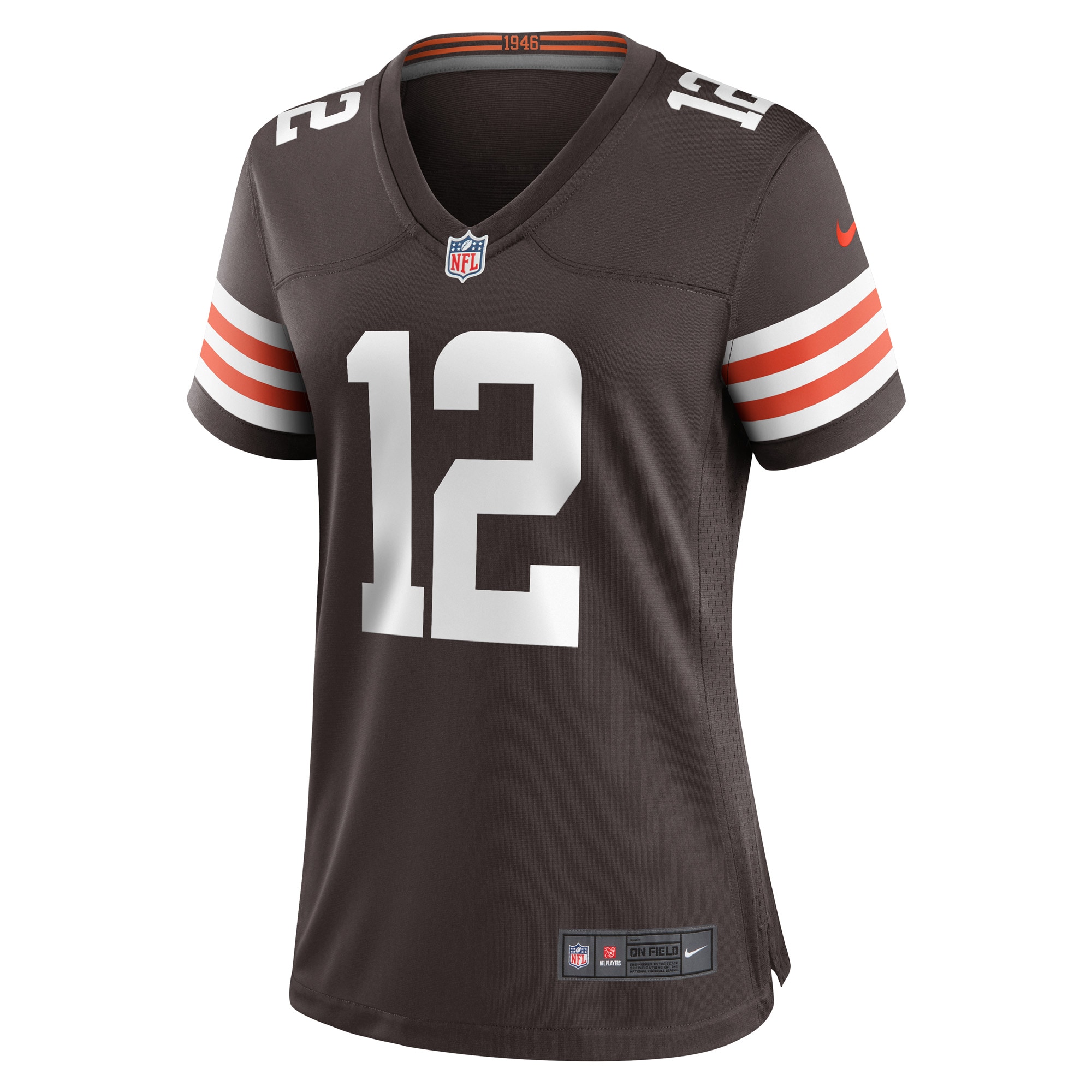 Cleveland Browns Michael Woods II Brown Game Player NFL Jersey Women's