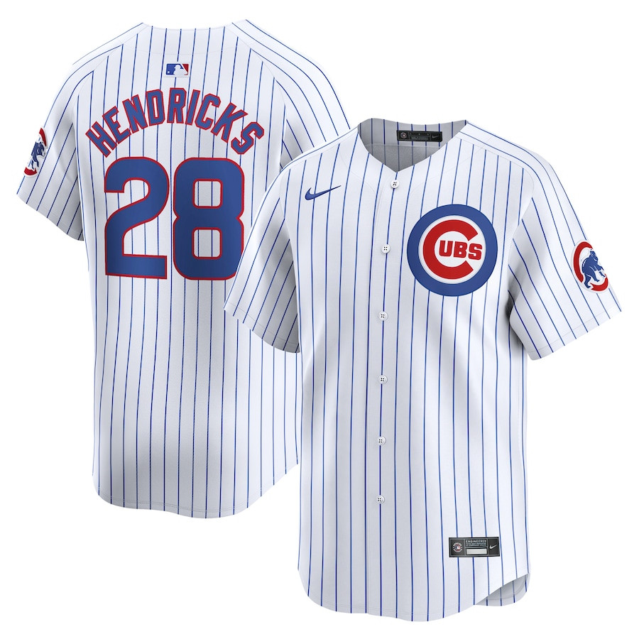 Kyle Hendricks 28 Chicago Cubs Home Limited Player White MLB Jersey Men's