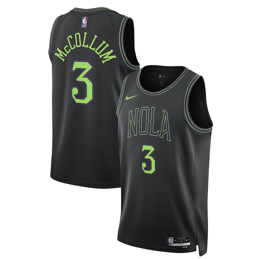 CJ McCollum 3 New Orleans Pelicans 2023/24 Swingman City Editio Unisex Black NBA Jersey Unisex