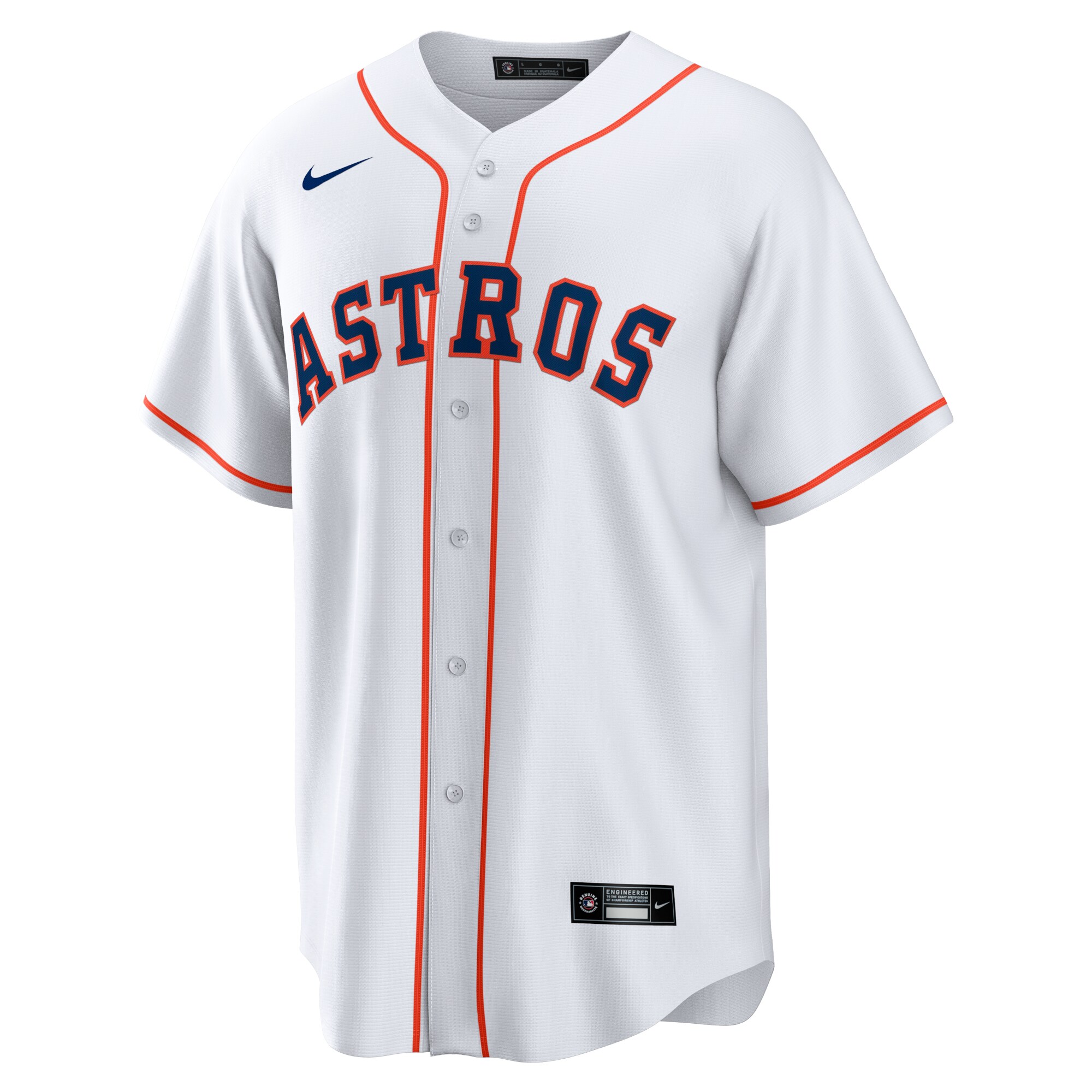 Houston Astros Alex Bregman White Home Player Name MLB Jersey Men's