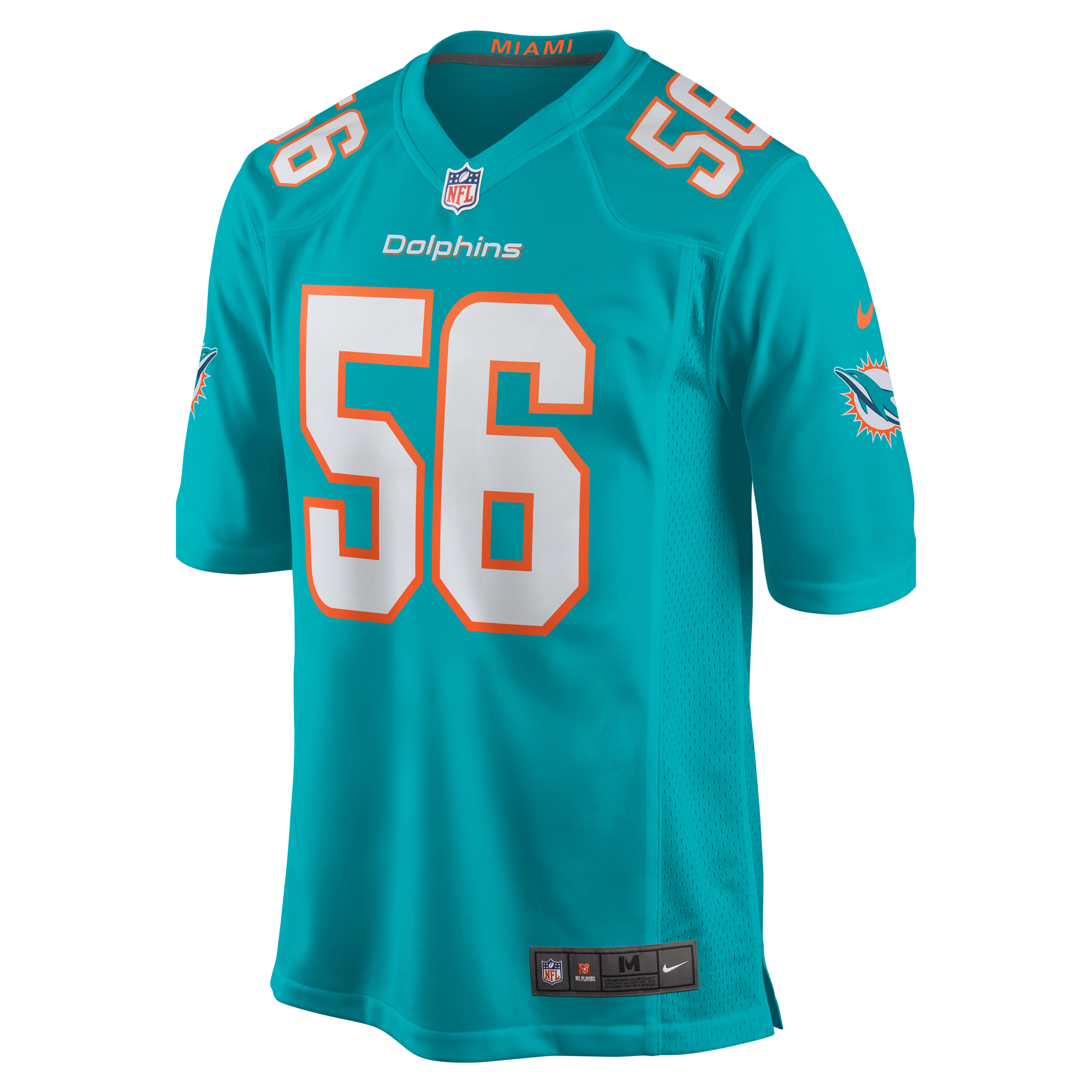 Miami Dolphins Quinton Bell Aqua Game NFL Jersey Men's