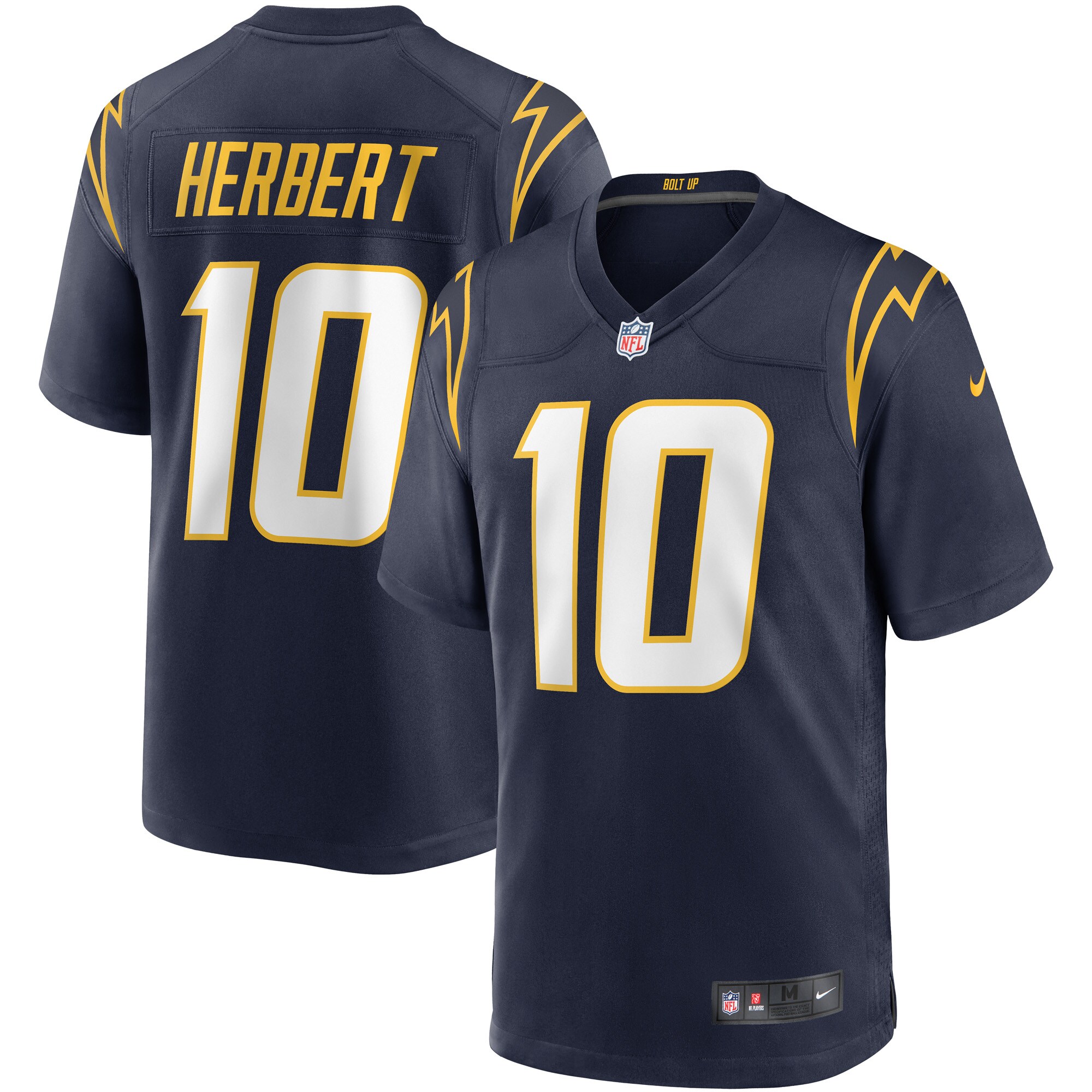 Los Angeles Chargers Justin Herbert Navy Game NFL Jersey Men's