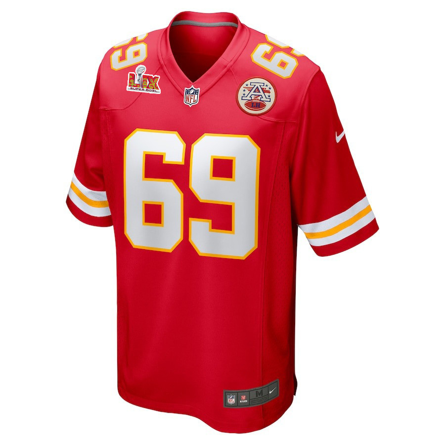 Mike Pennel #69 Kansas City Chiefs Super Bowl LIX Red NFL Jersey Men's