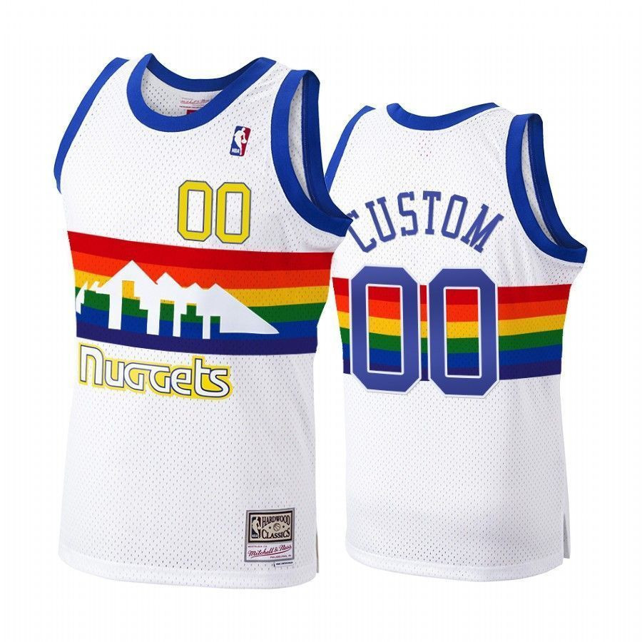 Denver Nuggets Custom 00 Hardwood Classics 1991-92 NBA Jersey Men's