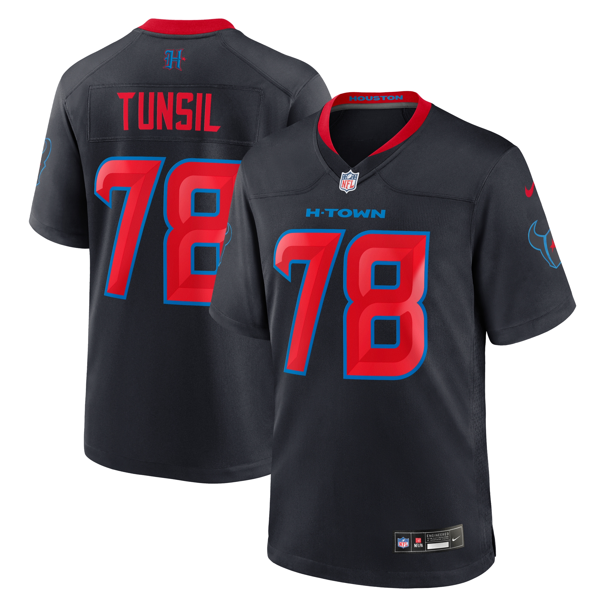 Houston Texans Laremy Tunsil Navy 2nd Alternate Game NFL Jersey Men's