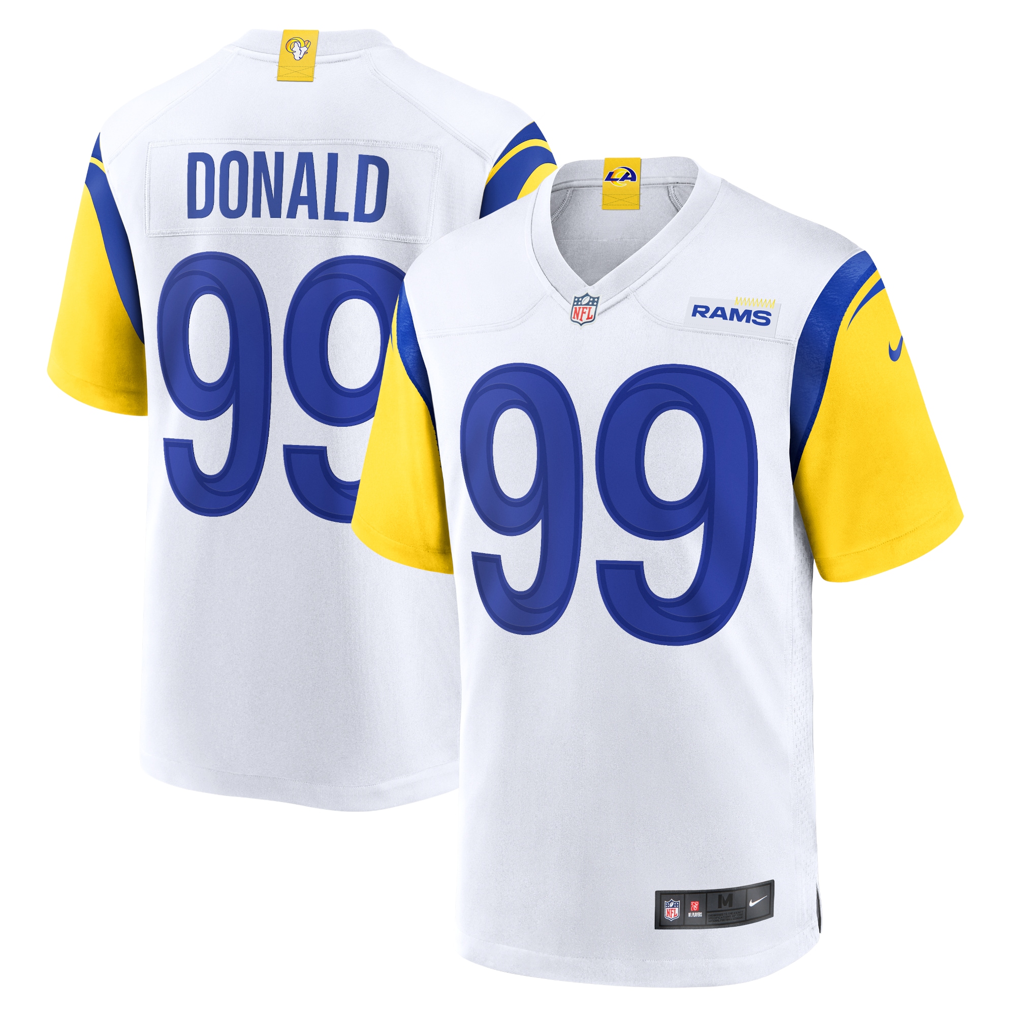 Los Angeles Rams Aaron Donald White Alternate Game NFL Jersey Men's