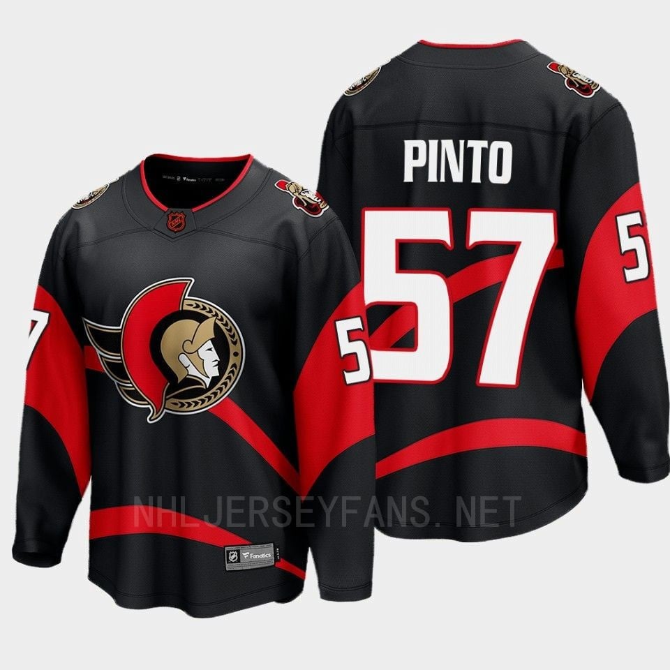Ottawa Senators 2022 Shane Pinto 57 Special Edition 2.0 Breakaway Player Black NHL Jersey Men's