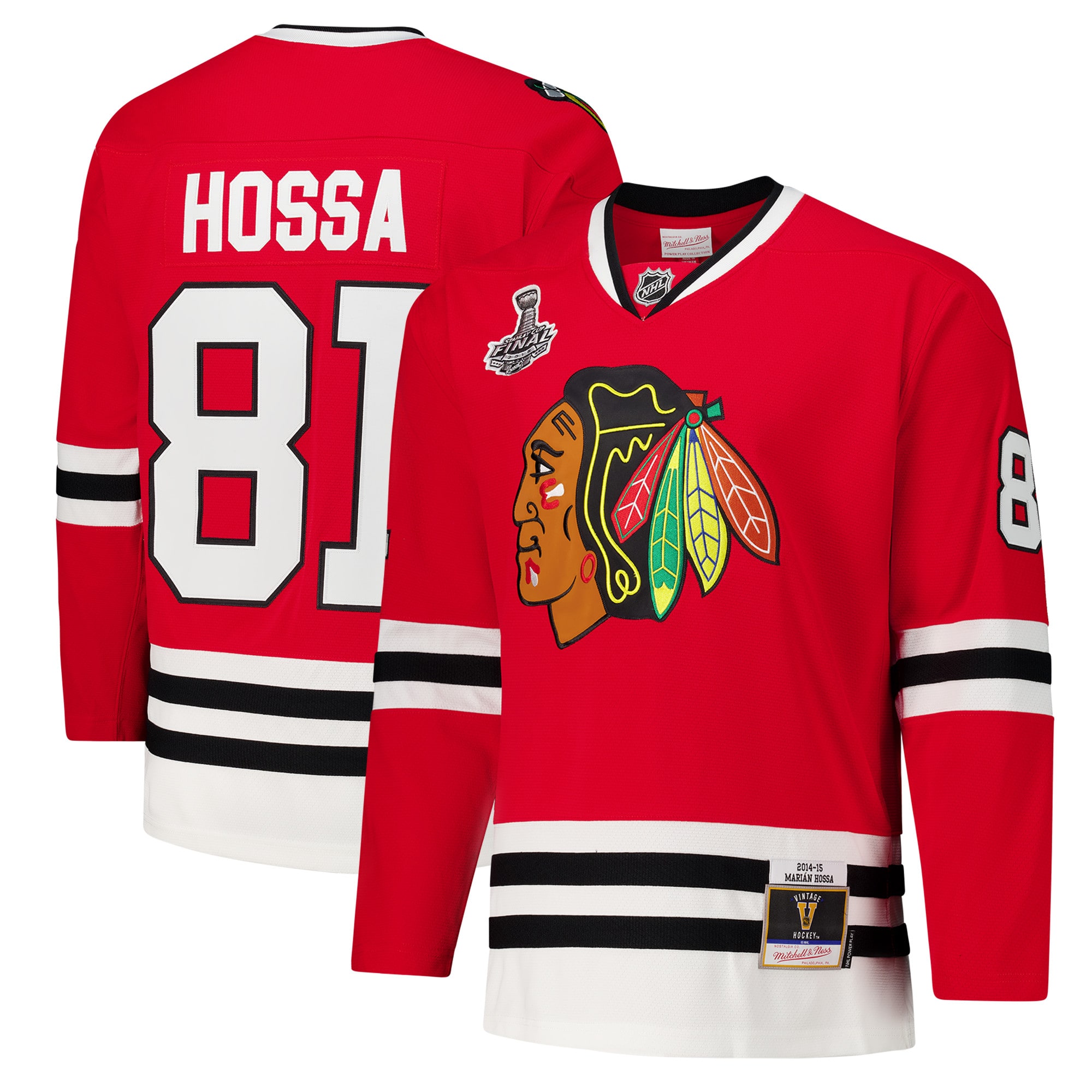 Chicago Blackhawks Marian Hossa Red 2014-15 Power Play NHL Jersey Men's
