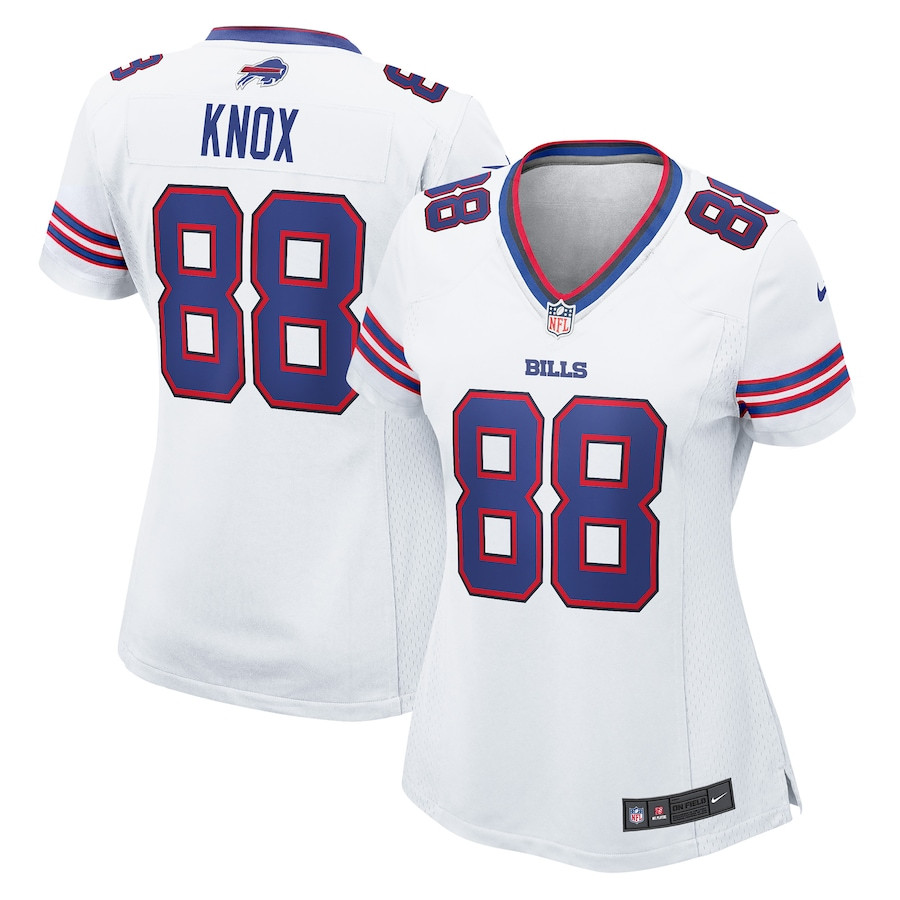 Dawson Knox 88 Buffalo Bills Game White NFL Jersey Women's