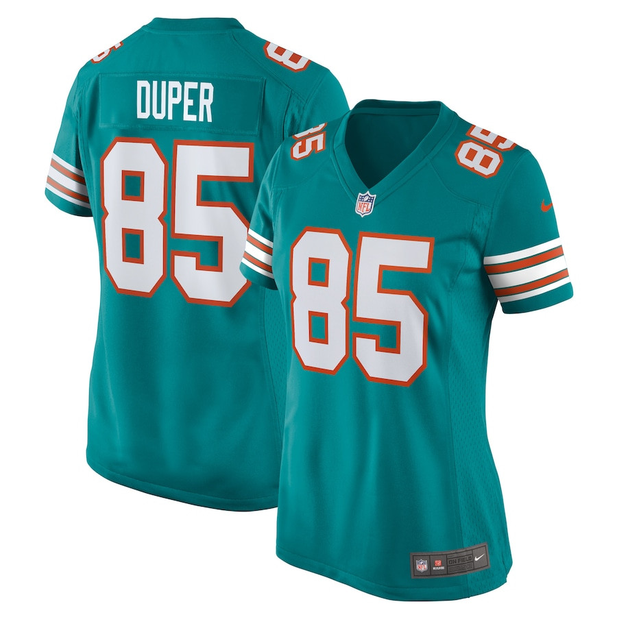 Mark Duper 85 Miami Dolphins Retired Aqua NFL Jersey Women's