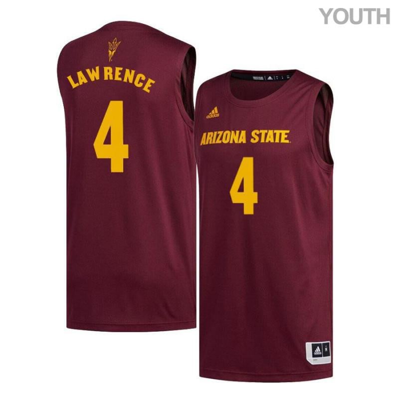 4 Kimani Lawrence Maroon Arizona State Sun Devils NCAA Jersey Youth