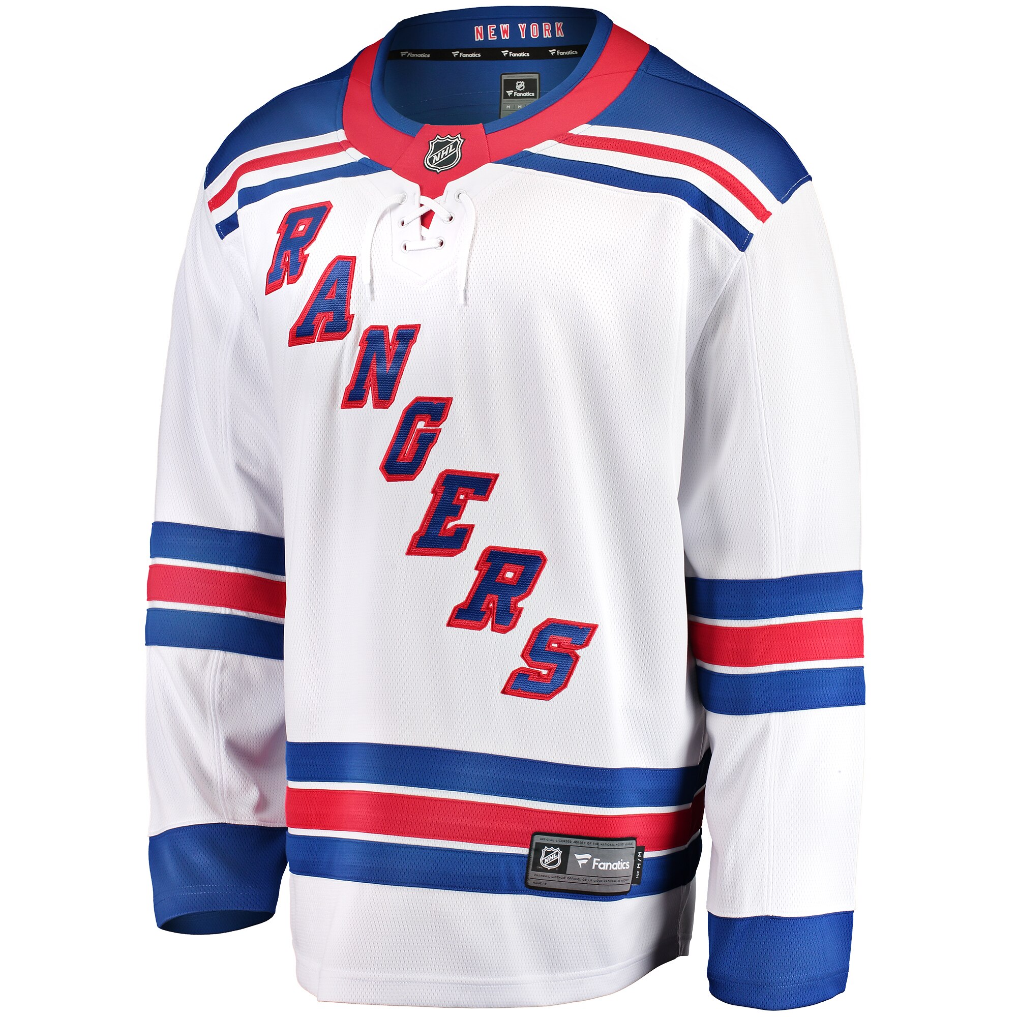 New York Rangers White Breakaway Away NHL Jersey Men's