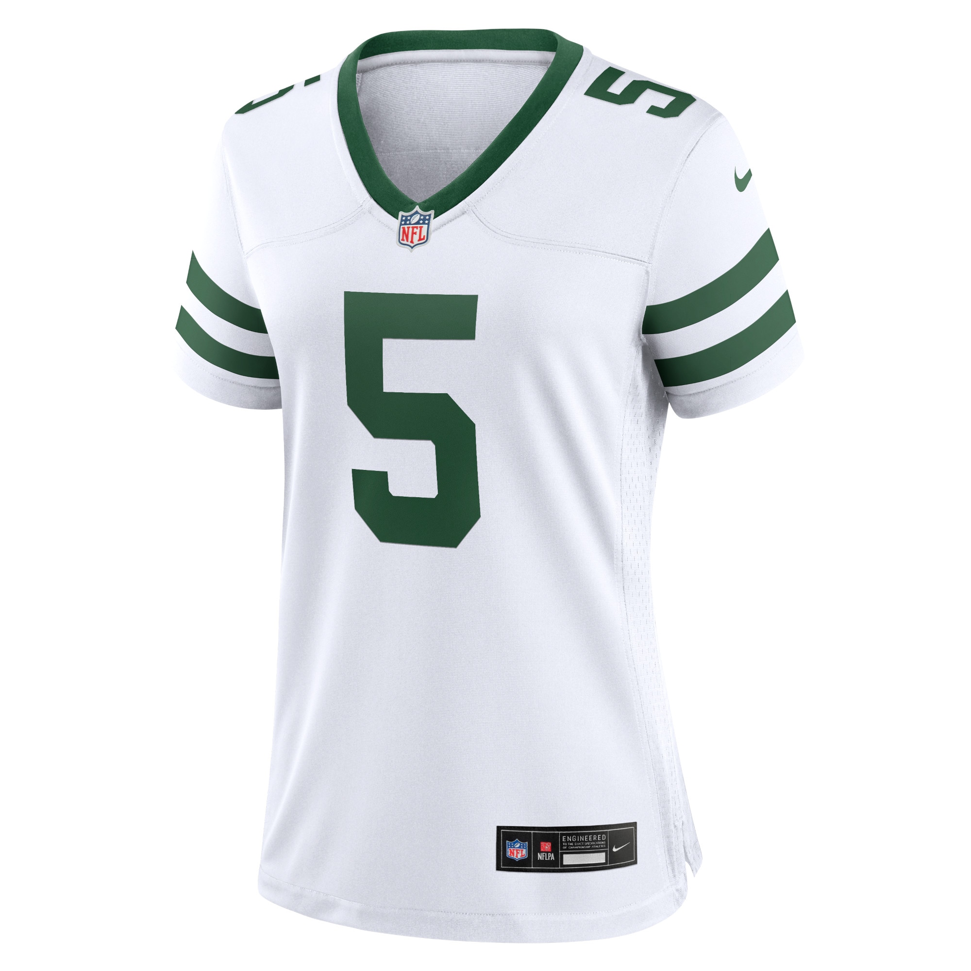 New York Jets Garrett Wilson Legacy White Game NFL Jersey Women's