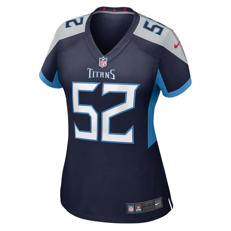 James Williams 52 Tennessee Titans Game Navy NFL Jersey Women's