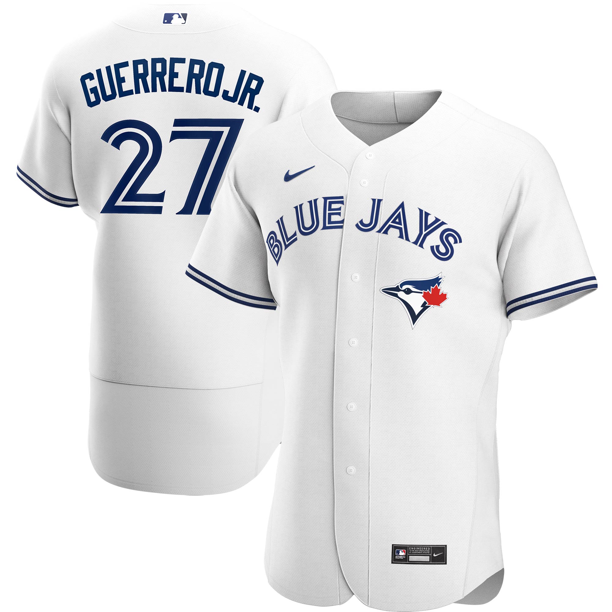 Toronto Blue Jays Vladimir Guerrero Jr. White Home Player MLB Jersey Men's