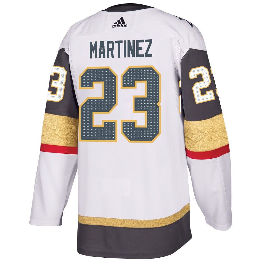 Alec Martinez 23 Vegas Golden Knights Stanley Cup 2023 Final Patch Away Breakaway White NHL Jersey Men's