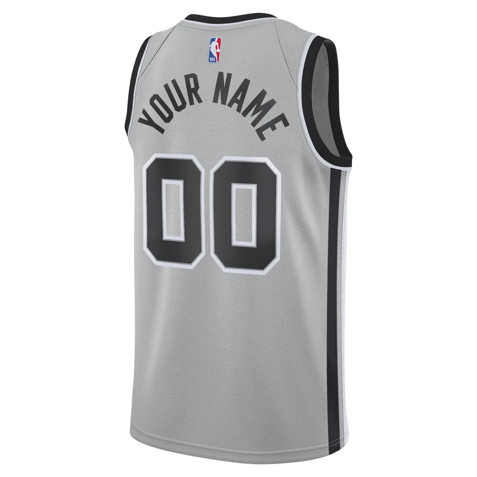 San Antonio Spurs Swingman Custom Statement Edition Silver NBA Jersey Men's