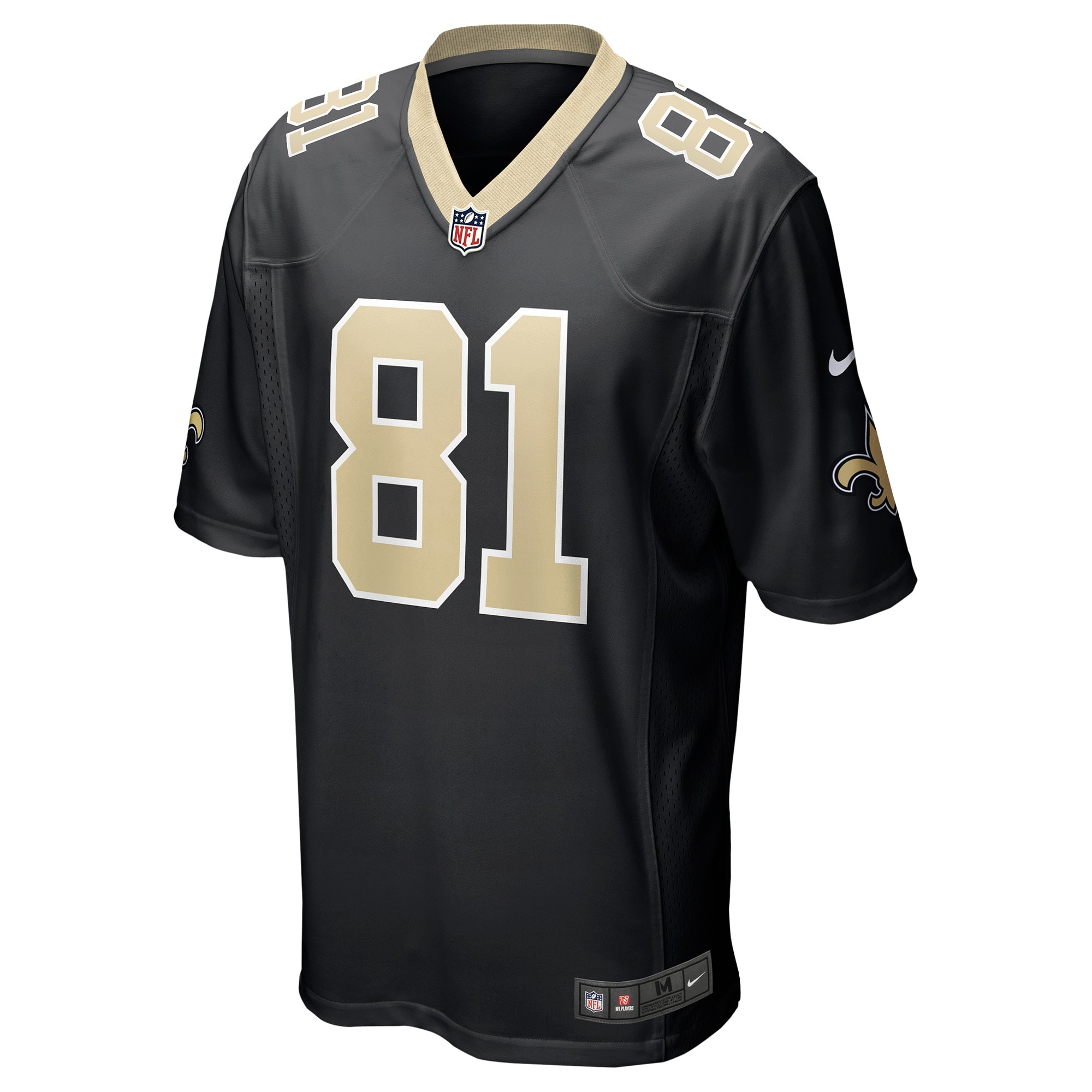 New Orleans Saints Nick Vannett Black Game NFL Jersey Men's