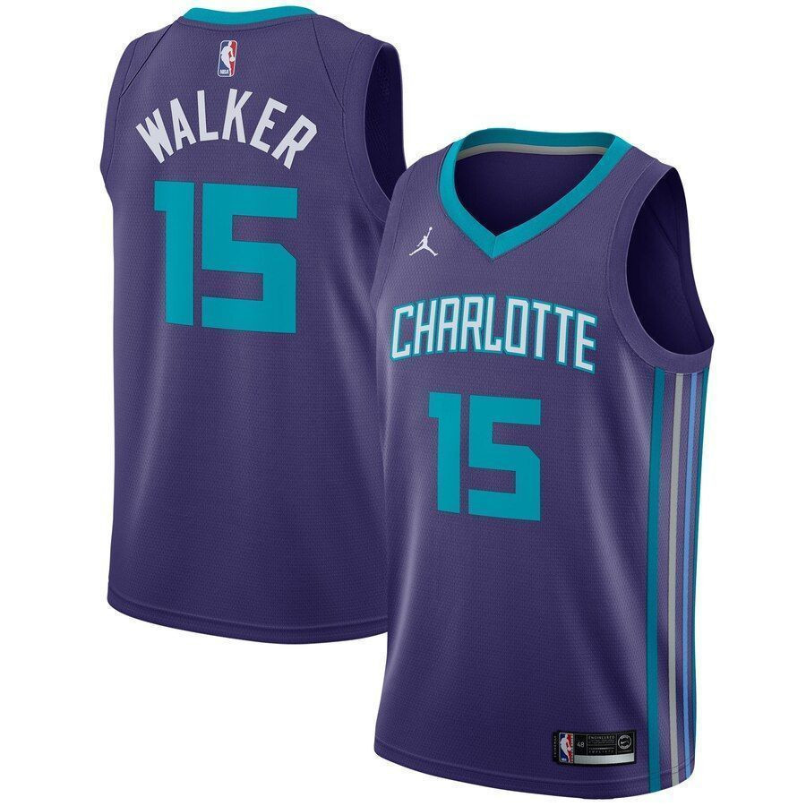 Kemba Walker Charlotte Hornets Swingman Statement Edition Purple NBA Jersey Men's