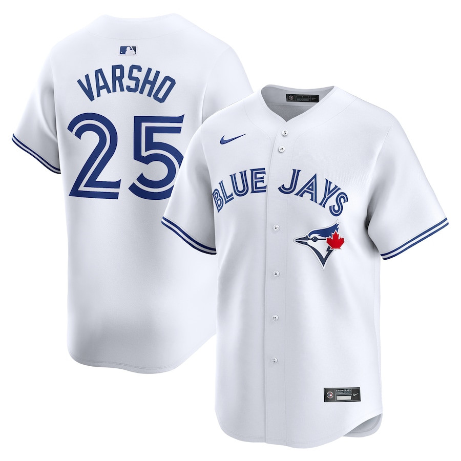 Daulton Varsho 25 Toronto Blue Jays Home Limited Player White MLB Jersey Men's