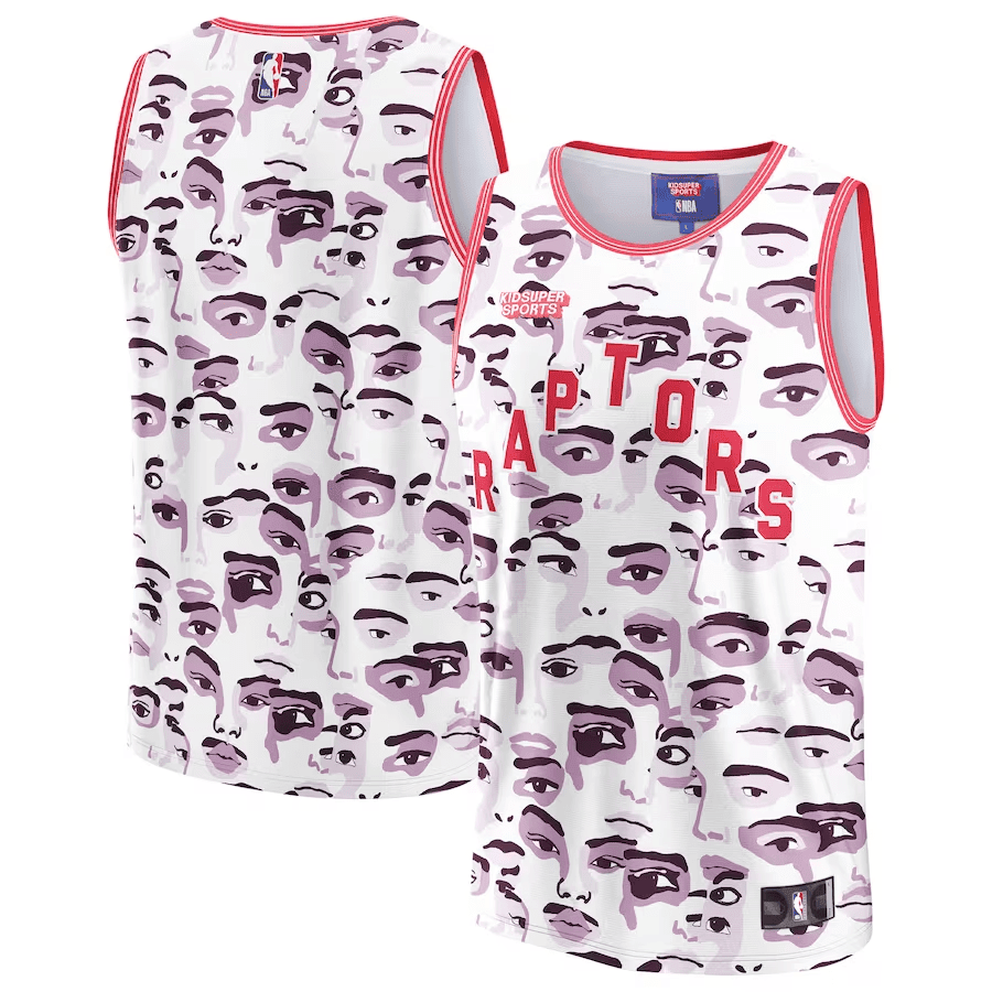 Toronto Raptors KidSuper Studio Unisex Hometown White NBA Jersey Unisex