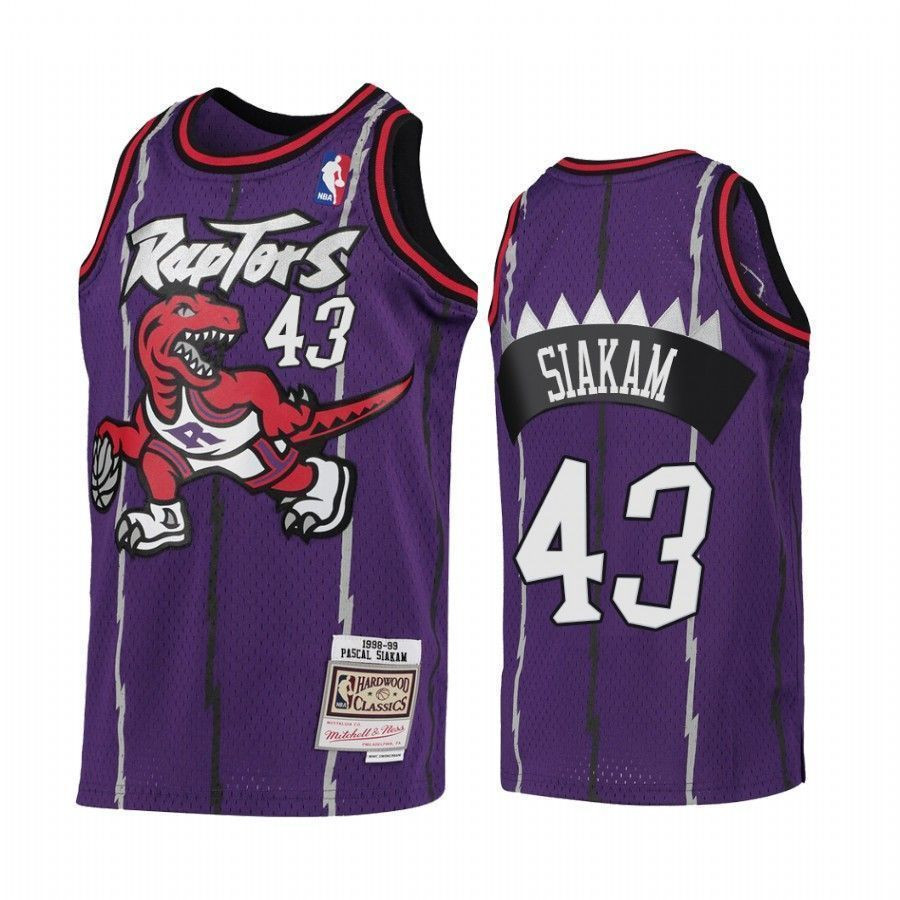 Raptors Pascal Siakam 1998-99 Hardwood Classics Purple NBA Jersey Youth