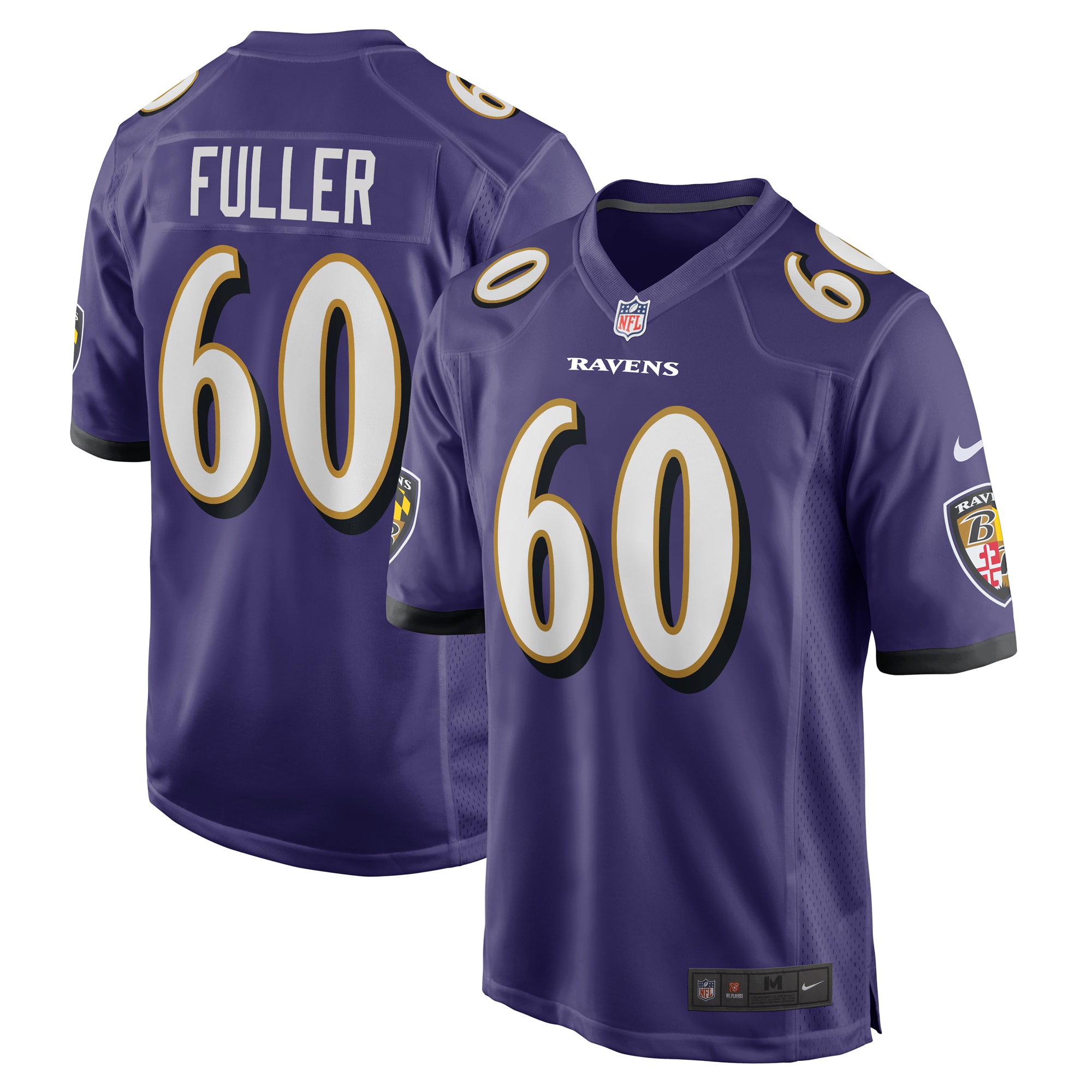 Baltimore Ravens Kyle Fuller Purple Game NFL Jersey Men's