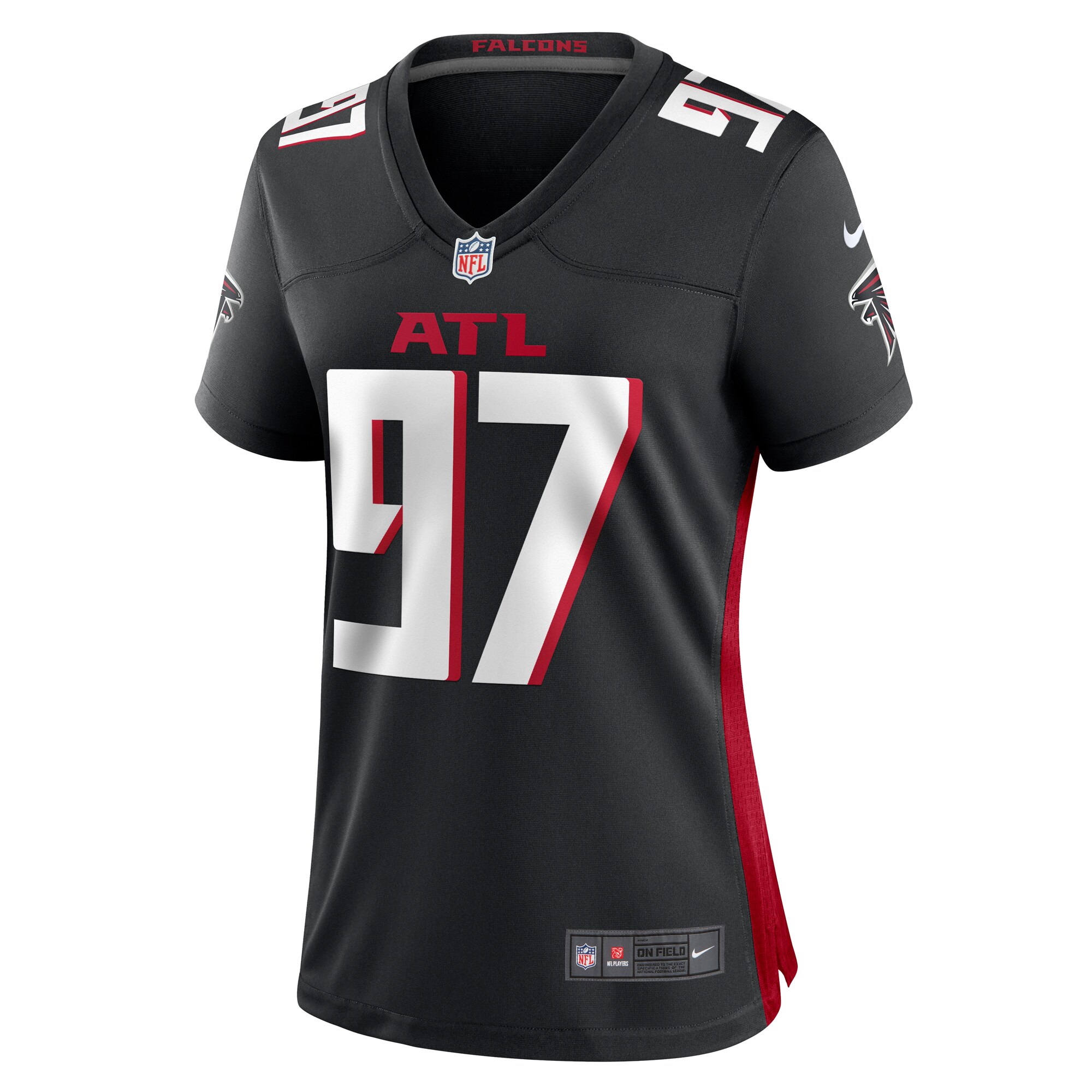 Atlanta Falcons Grady Jarrett Black Game NFL Jersey Women's